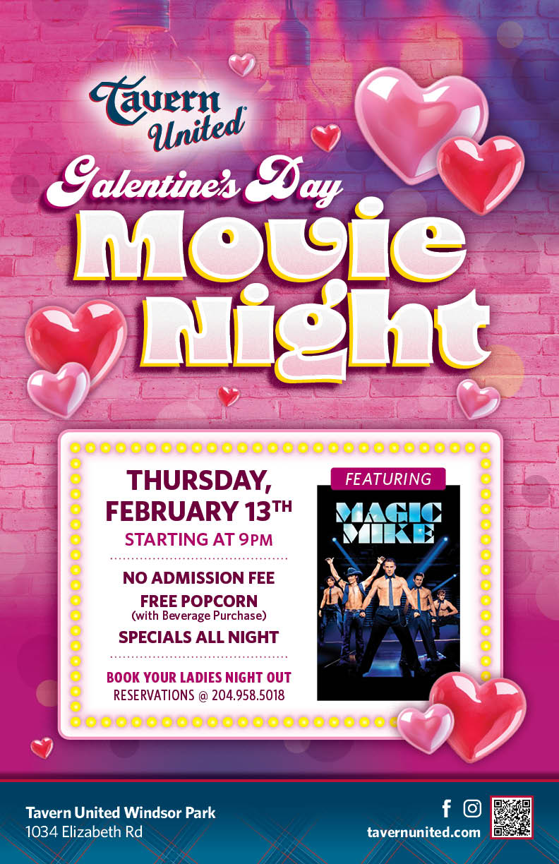 🔵Galentine’s Day Movie Night @ Tavern United Windsor Park