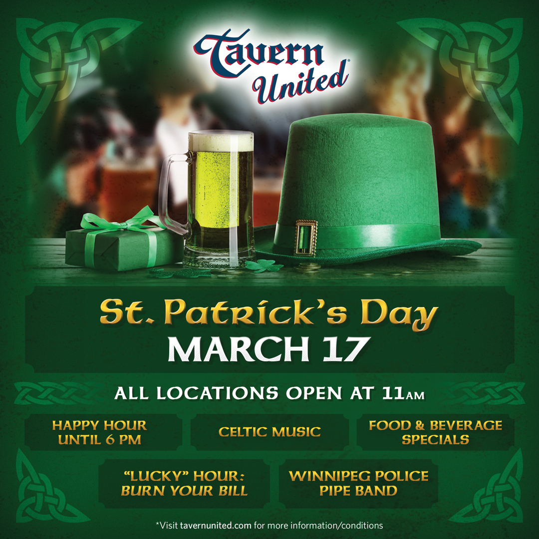 Tavern United St Patrick’s Day 2026