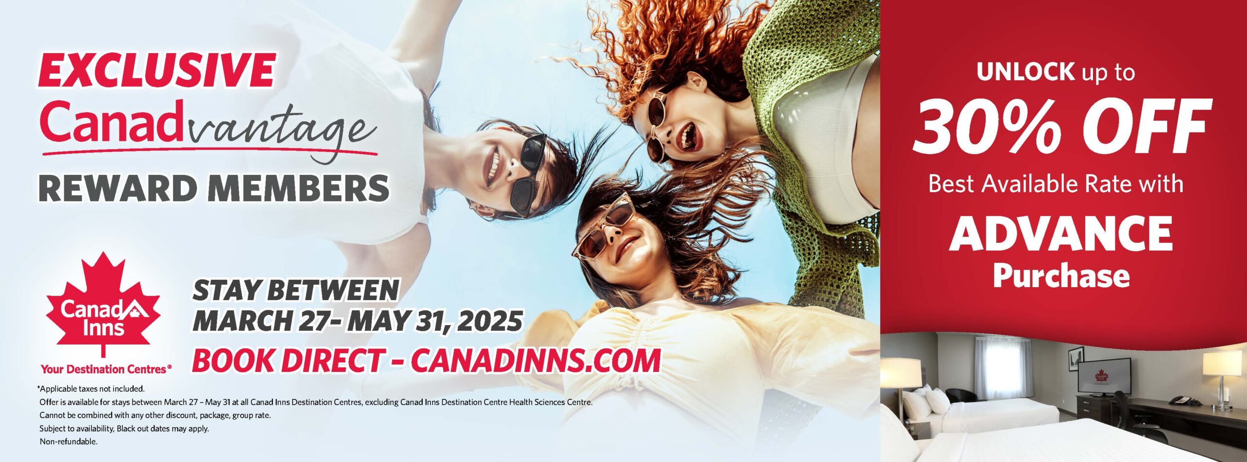 🔴 Canad Inns Destination Centre – Exclusive Canadvantage Reward Members Room Promo